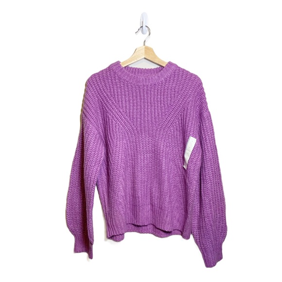 NWT A New Day Chunky Purple Pullover Sweater - Picture 1 of 7